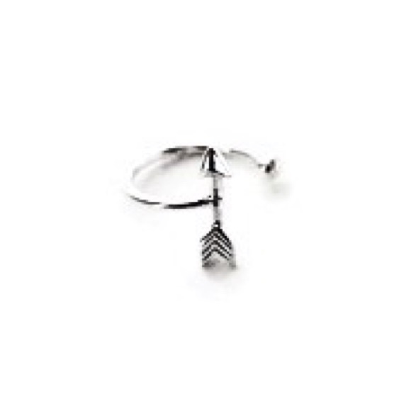 925 Sterling Silver Arrow Ear Cuff Fake Cartilage Earring - Clip On - Adjustable - Picture 4 of 8